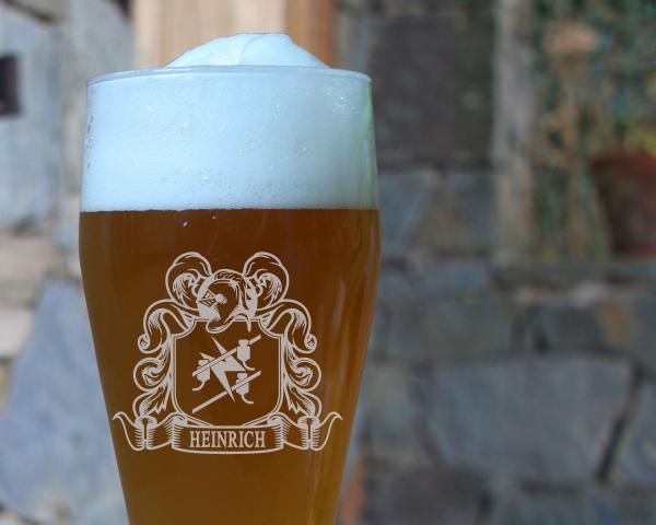 Wheat beer glass Electrician